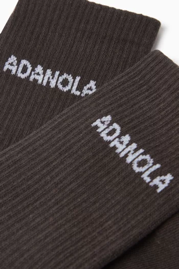 Logo Socks in Cotton-blend