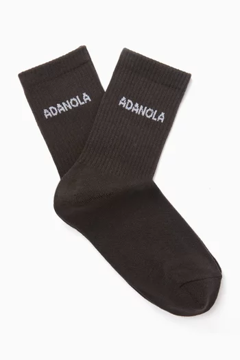 Logo Socks in Cotton-blend