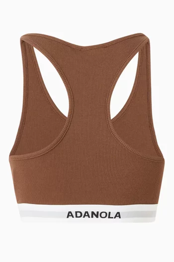 Branded Ribber Racer Bra