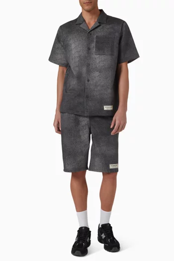 قميص بولينغ فضفاض دينم ناعم 