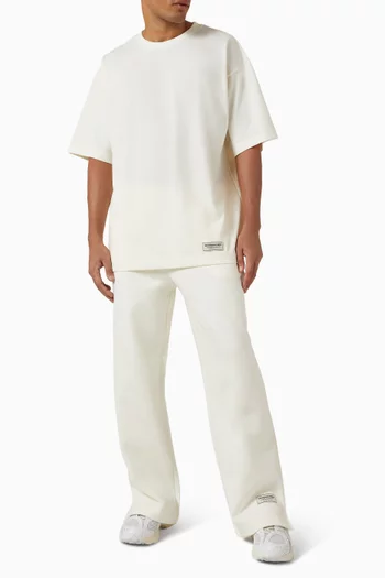 تي شيرت فضفاض بطبعة رأسية قطن جيرسيه عضوي