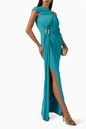 Cut-out Shoulder Maxi Dress