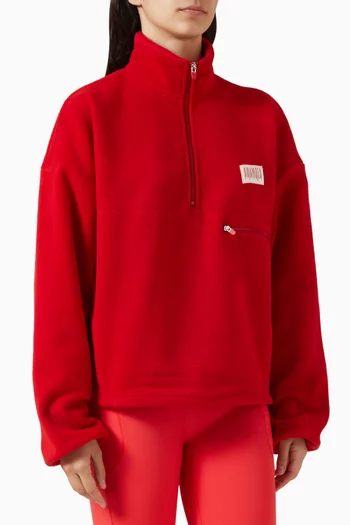 Quarter Zip Sweatshirt in Polar Fleece