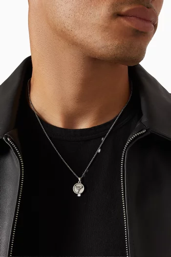 Bull Necklace in Sterling Silver