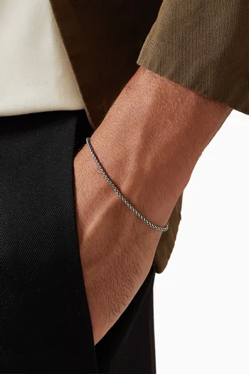 Wheat Chain Bracelet in Sterling Silver