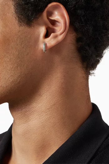 Lasso Single Hoop Earring in Sterling Silver