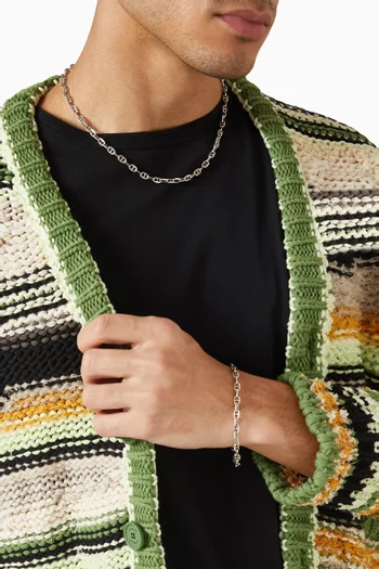 قلادة ونتيد بتصميم سلسلة فضة إسترلينية