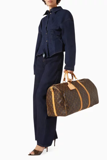 Keepall Bandoulière 55 Duffle Bag in Monogram Canvas
