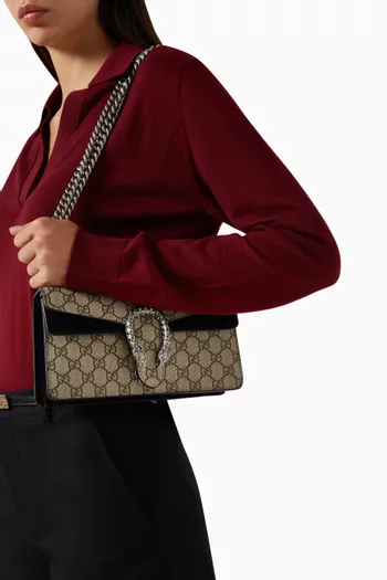 Unused Small Dionysus Shoulder Bag in GG Supreme Canvas