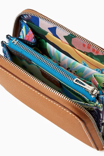 Unused Silk’ín Compact Wallet in Epsom Leather