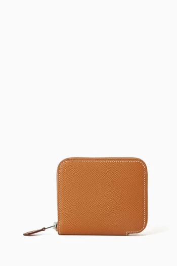 Unused Silk’ín Compact Wallet in Epsom Leather