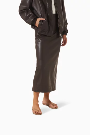 Foundations Matte Flip Flops in Leather