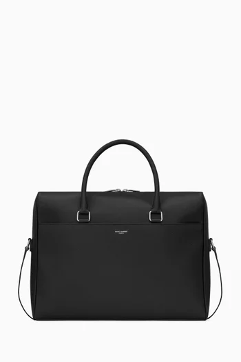 حقيبة عمل دفل جلد حبيبي