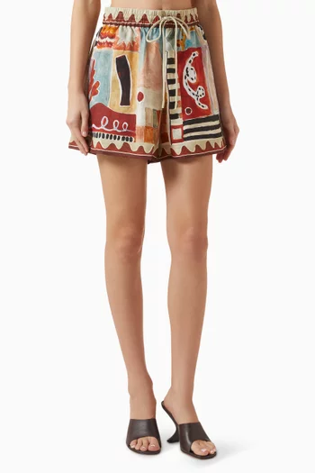 Michelle Shorts in Linen