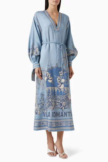 فستان فيلا رومانتيكا هوليداي مزيج كتان