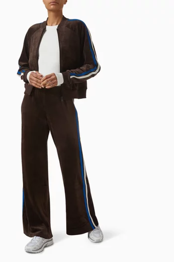 بنطال هيرتدج بقصة ساق واسعة مخمل