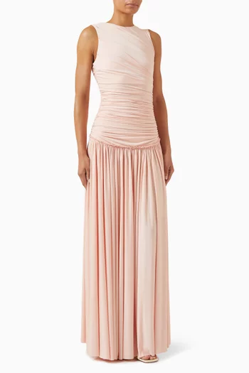 فستان ألينا بظهر مكشوف جيرسيه