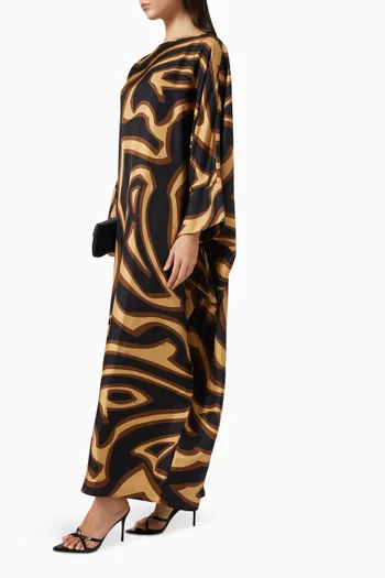 قفطان بنقشة لابارينتو حرير تويل