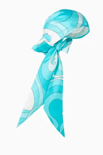 وشاح باندانا بنقشة مارمو حرير تويل