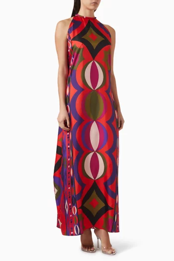 قفطان مزين بنقشة كولين حرير