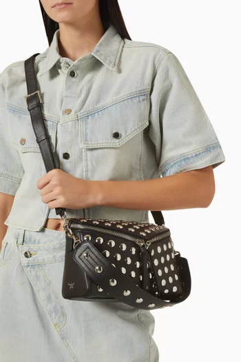 Diamant 3D Shoulder Bag in Leather