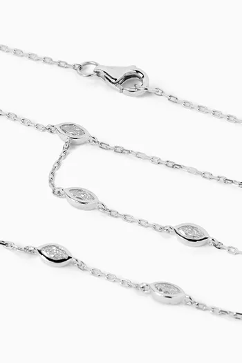 Diamond Handchain in 18kt White Gold