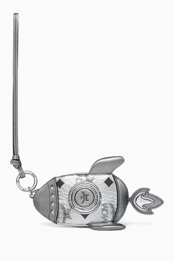 حقيبة صغيرة آرين بتصميم صاروخ قنب بنقشة فيزيتوس بحروف شعار الماركة