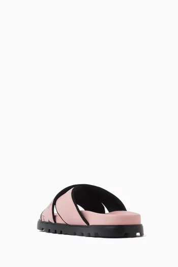 Cross Slide Sandals in Visetos Canvas