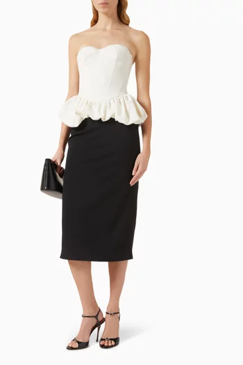Mystique Midi Dress in Crepe