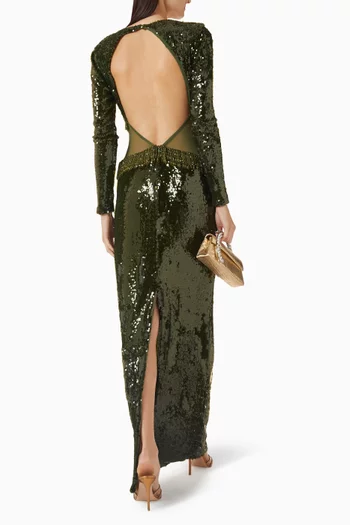 Bossa Sequin-embellished Gown