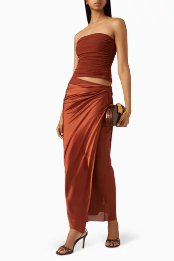 Brianna Strapless Top in Mesh