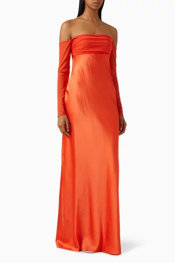 Brianna Maxi Dress in Mesh