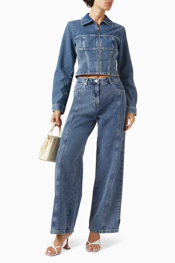 Sabrina Slim-fit Jacket in Denim