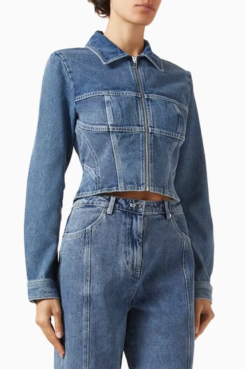 Sabrina Slim-fit Jacket in Denim