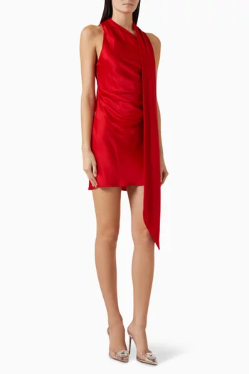 Nadia Mini Dress in Satin