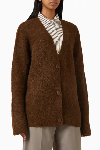 Elland Oversized Cardigan in Alpaca