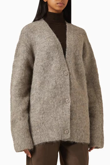 Elland Oversized Cardigan in Alpaca