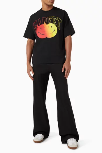 Smiley Good And Evil T-shirt in Cotton
