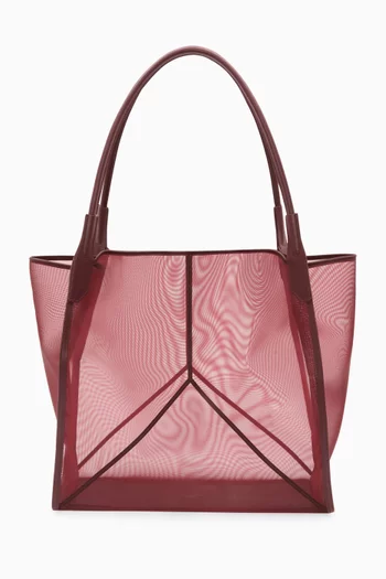 حقيبة يد كبيرة قماش شبكي