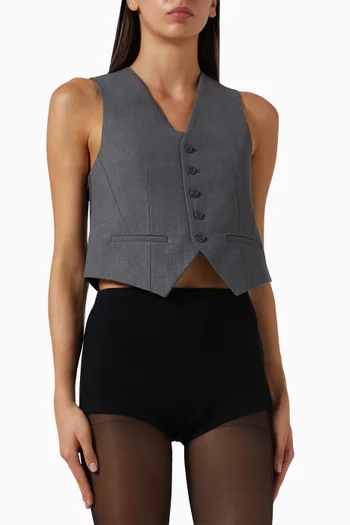 Gelso Tailored Waistcoat in Lyocell Blend