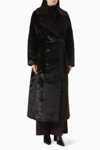 Joni Coat in Faux Fur