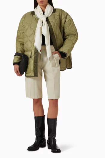 Teddy Quilted Oversized Jacket