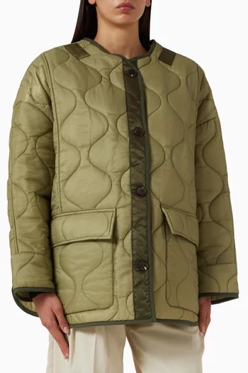 Teddy Quilted Oversized Jacket