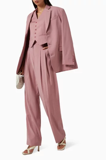 Gelso Oversized Tailored Blazer in Lyocell Blend