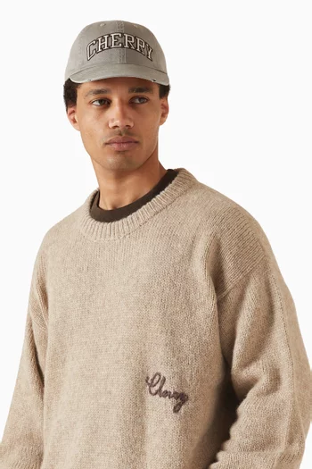 كاب بيسبول مقسم لستة أجزاء مزين برقعة