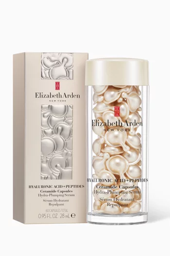 كبسولات سيروم حمض الهيالورونيك والببتيدات والسيراميد لترطيب البشرة وملئها، 60 قطعة