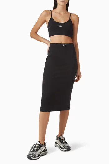 Sleek Spaghetti Strap Top in Stretch Nylon