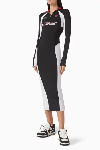 Midi Dress in Tech-jersey
