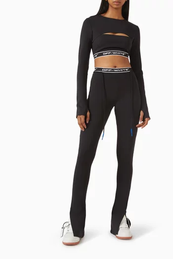 Logoband Split Leggings