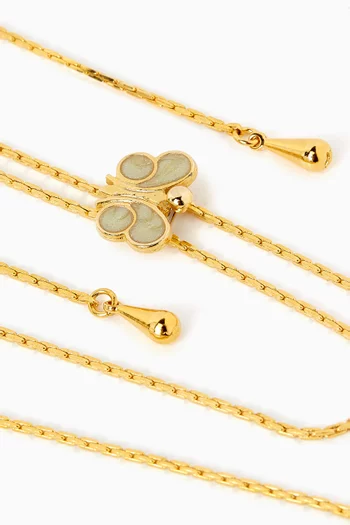 1980s Vintage Flat Weave Chain Necklace